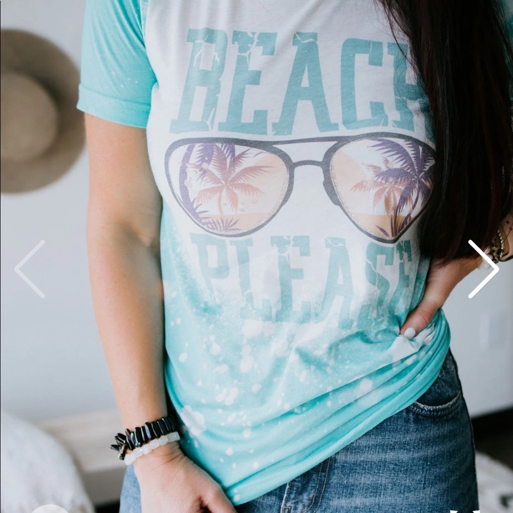 Beach Please Bleached Tee